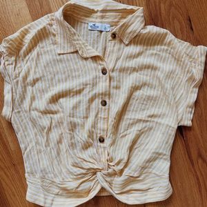 Hollister yellow top